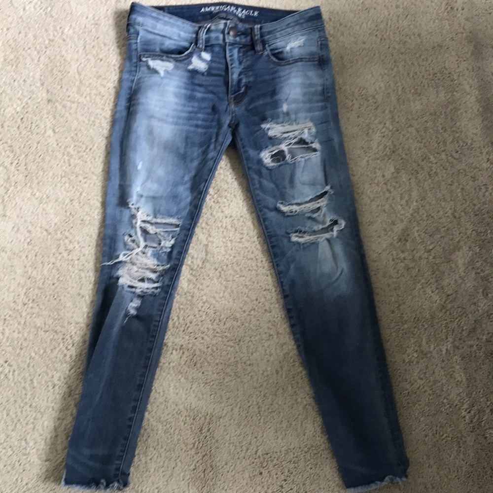 American Eagle super stretch boyfriend jeans